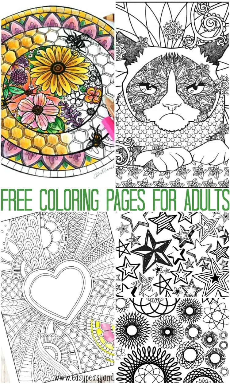 free adult coloring pages - Barefoot Budgeting